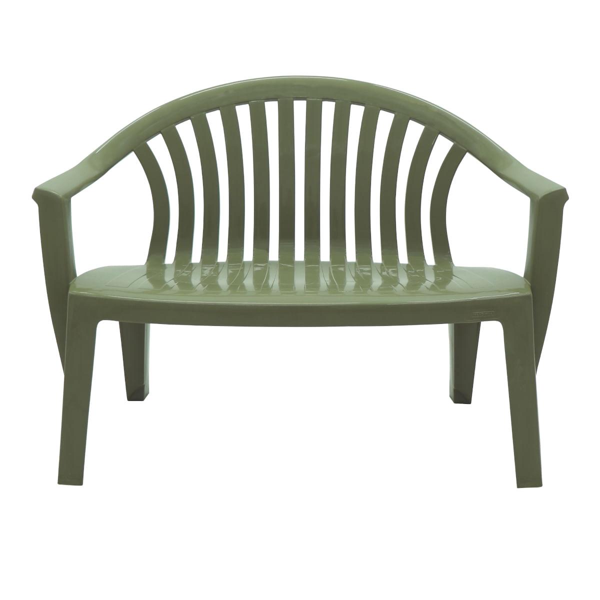 Banco Tramontina Leme 114x60 cm em Polipropileno Verde Oliva